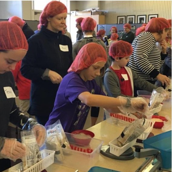 Rise Against Hunger Meal Packing Service Event