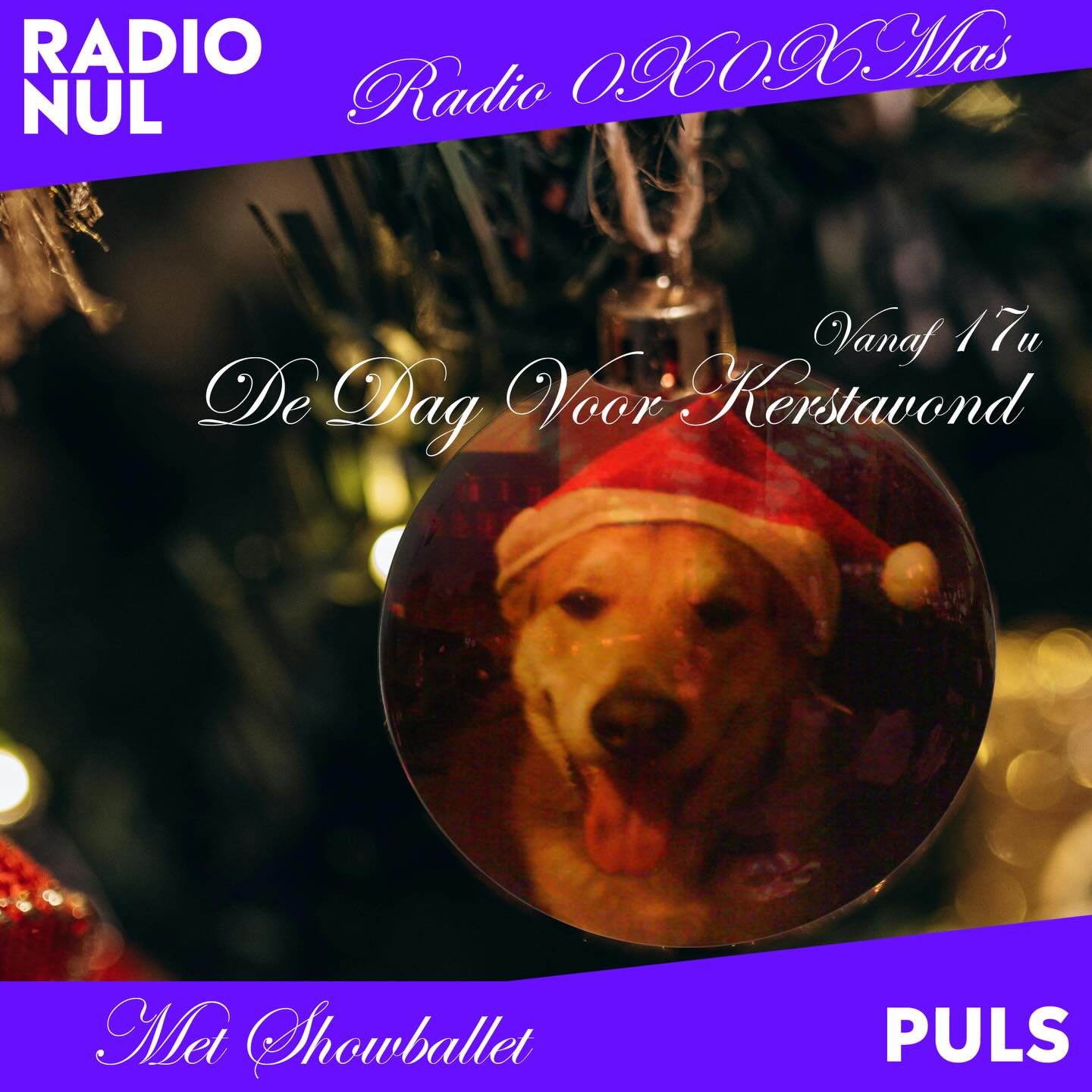Radio 0X0XMAS = De Dag Voor Kerstavond-Kerstshow, m&eacute;t Showballet! Leuke jolijt en vrolijke kerstsfeer, met veel gezelligheid en een hele hoop Kerstachtige muziek! En dus MET SHOWBALLET!!!!!
Tune in op www.radionul.nl @tapedeckboombox