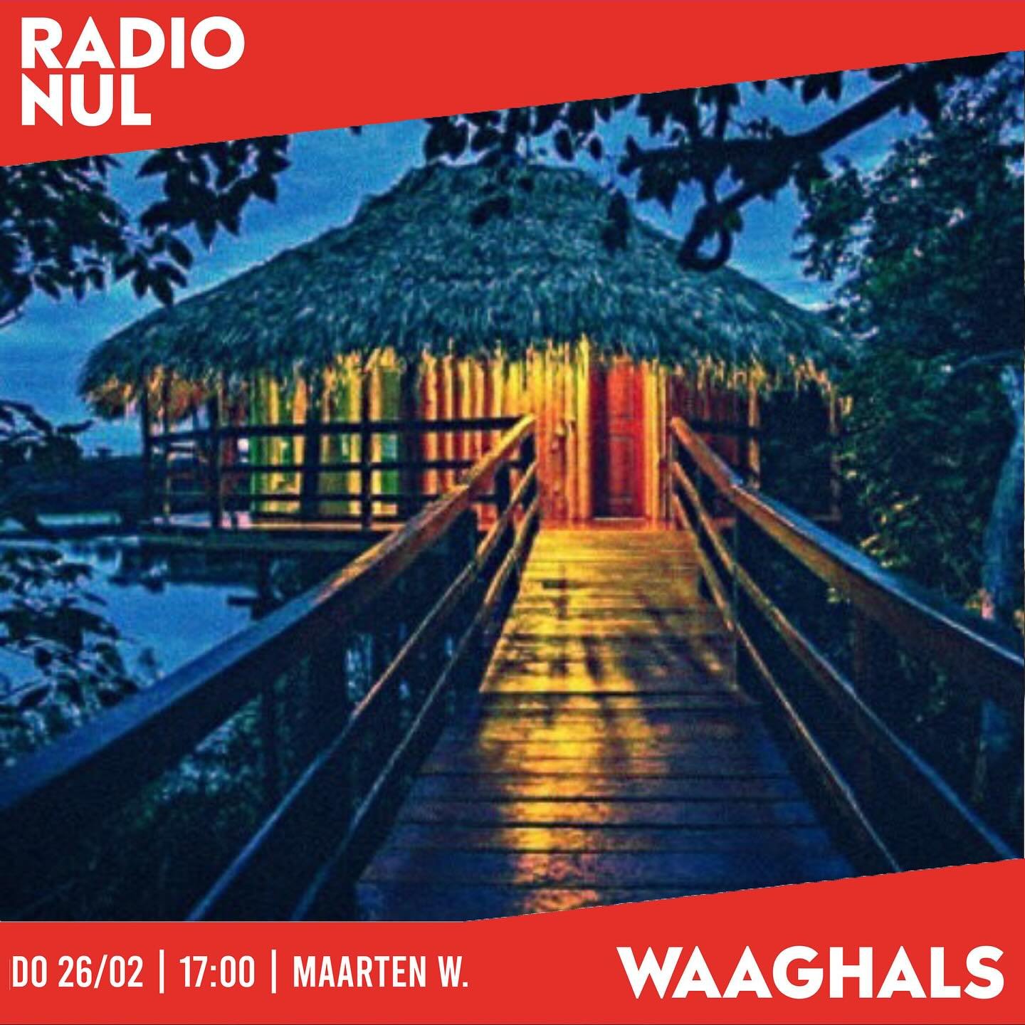 @waaghalsnl 📻

17:00-18:00 /// @maartenwagemakers 
18:00-19:00 /// waaghals commercial breaks
19:00-21:00 /// The Visitor @hungrybearsdontdance