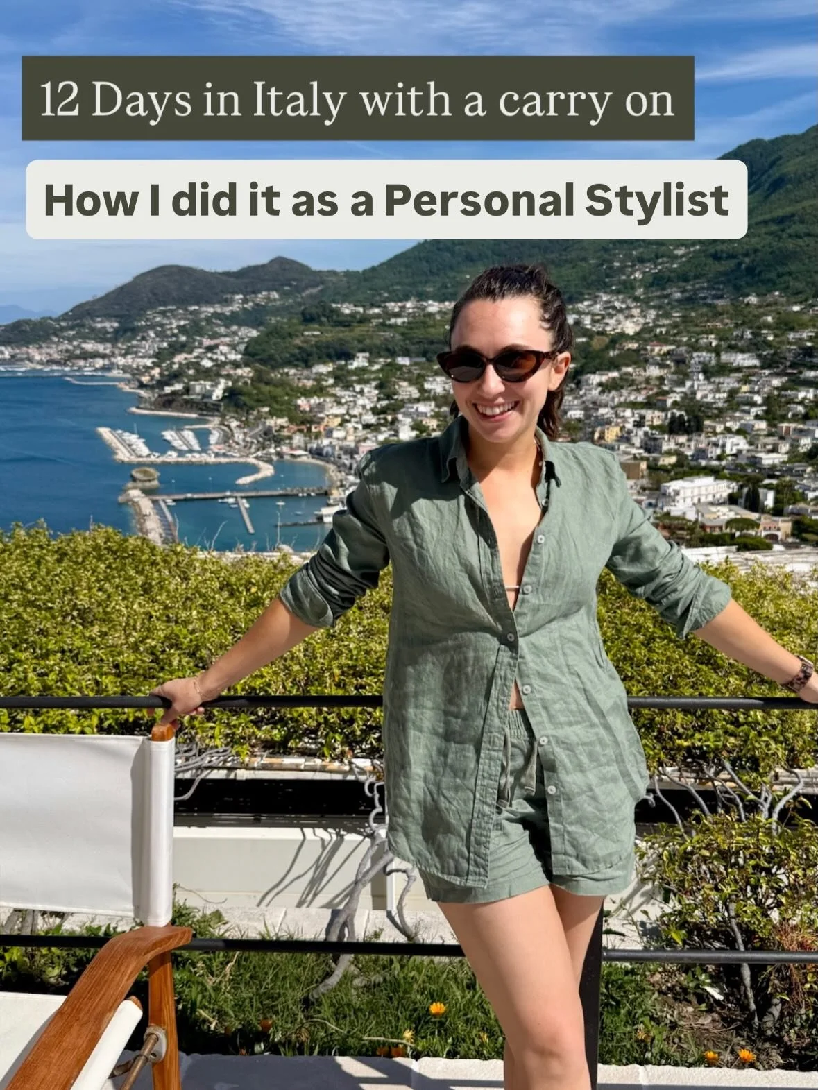 12 Days 🧳 One Suitcase 👉 Here&rsquo;s how I did it as a personal stylist

1️⃣ I made sure I packed neutral tops and pants that could be mixed and matched.

2️⃣ My color story was consistent. My accent colors were green and orange. Mostly those appe