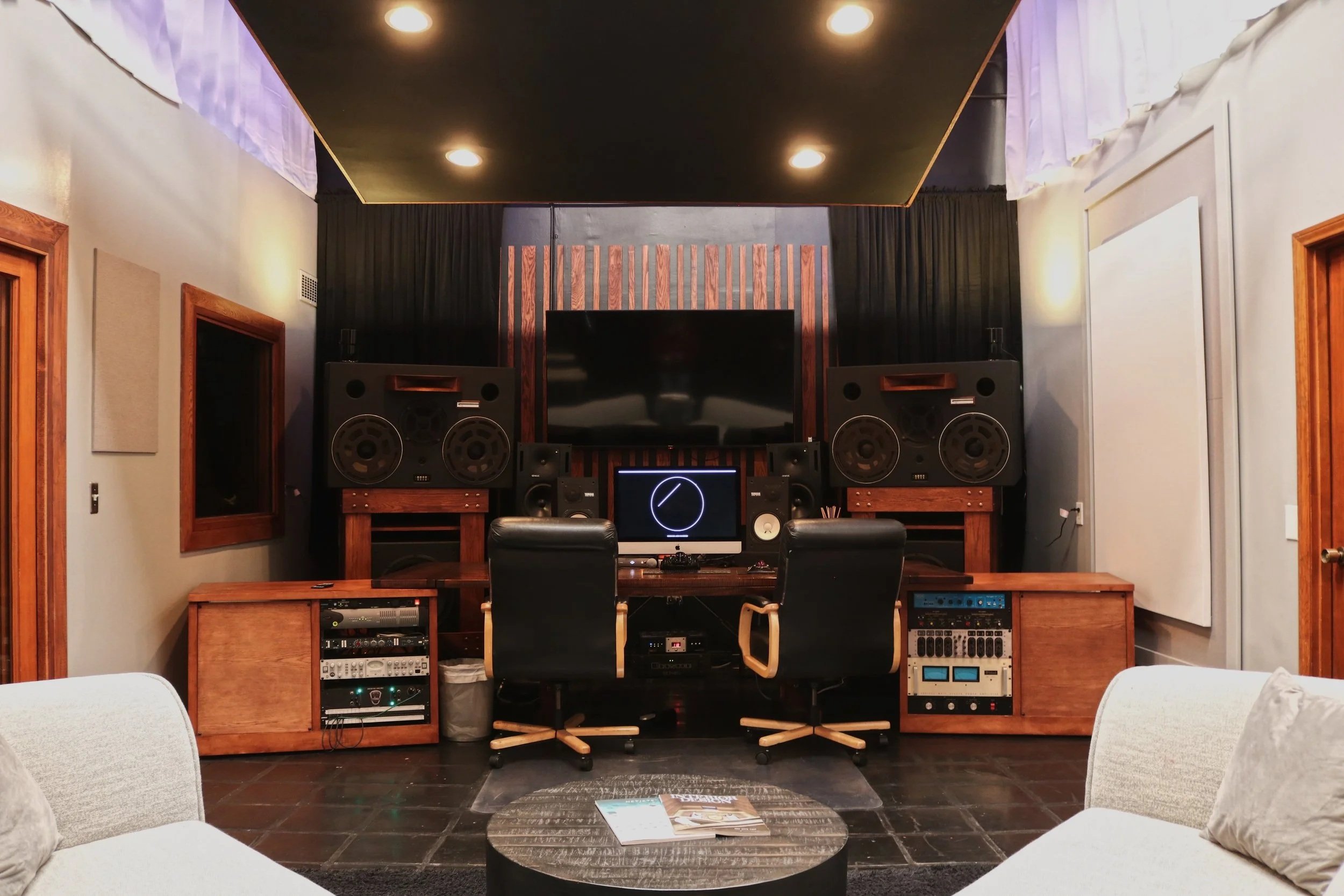 Separate Private Suite with Lounge, Kitchen, Production Room, Vocal Booth and Control Room/Listening Room 