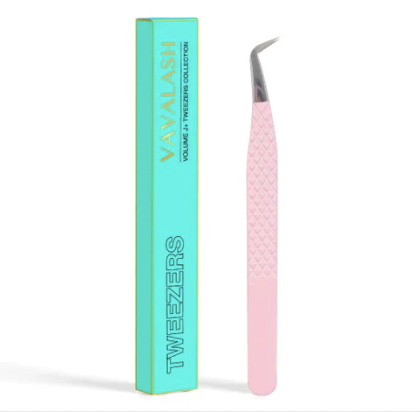 Vavalash lash extension professional volume tweezers VL-03 Fiber Tip