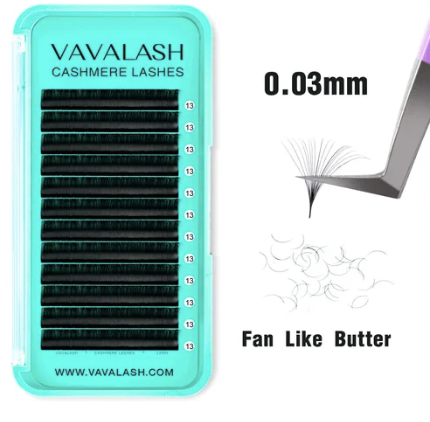 Vavalash Cashmere Mega Volume Lashes 0.03mm for professional lash extensions