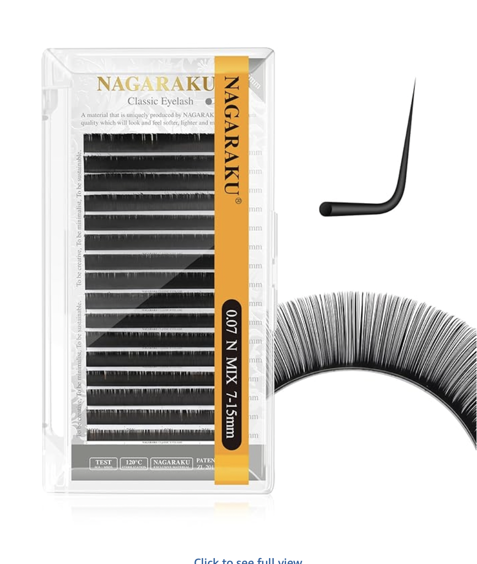 Nagaraku 0.07 N Curl lash extensions