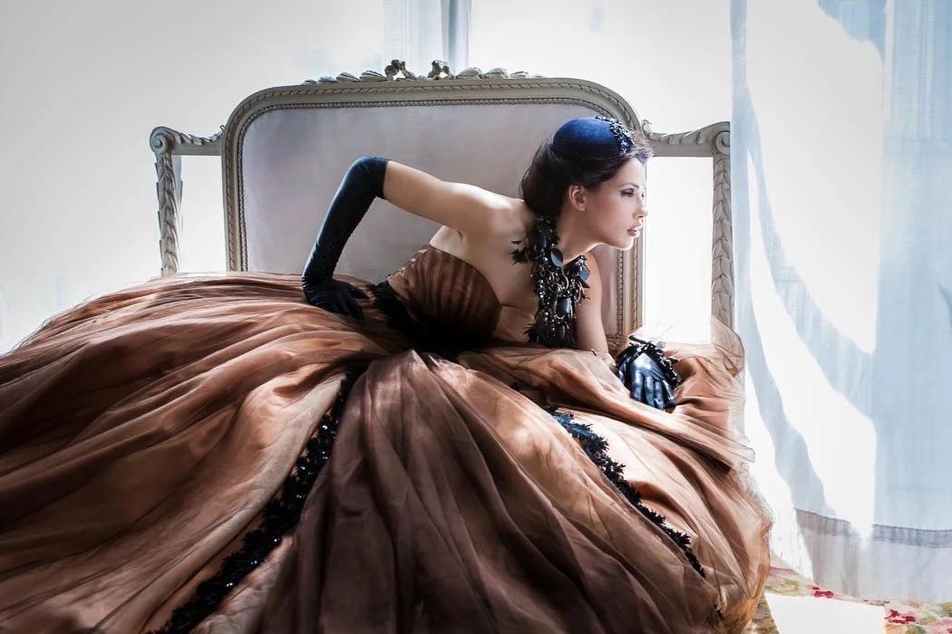 Felt and sequin hat, photography Peter Binnie