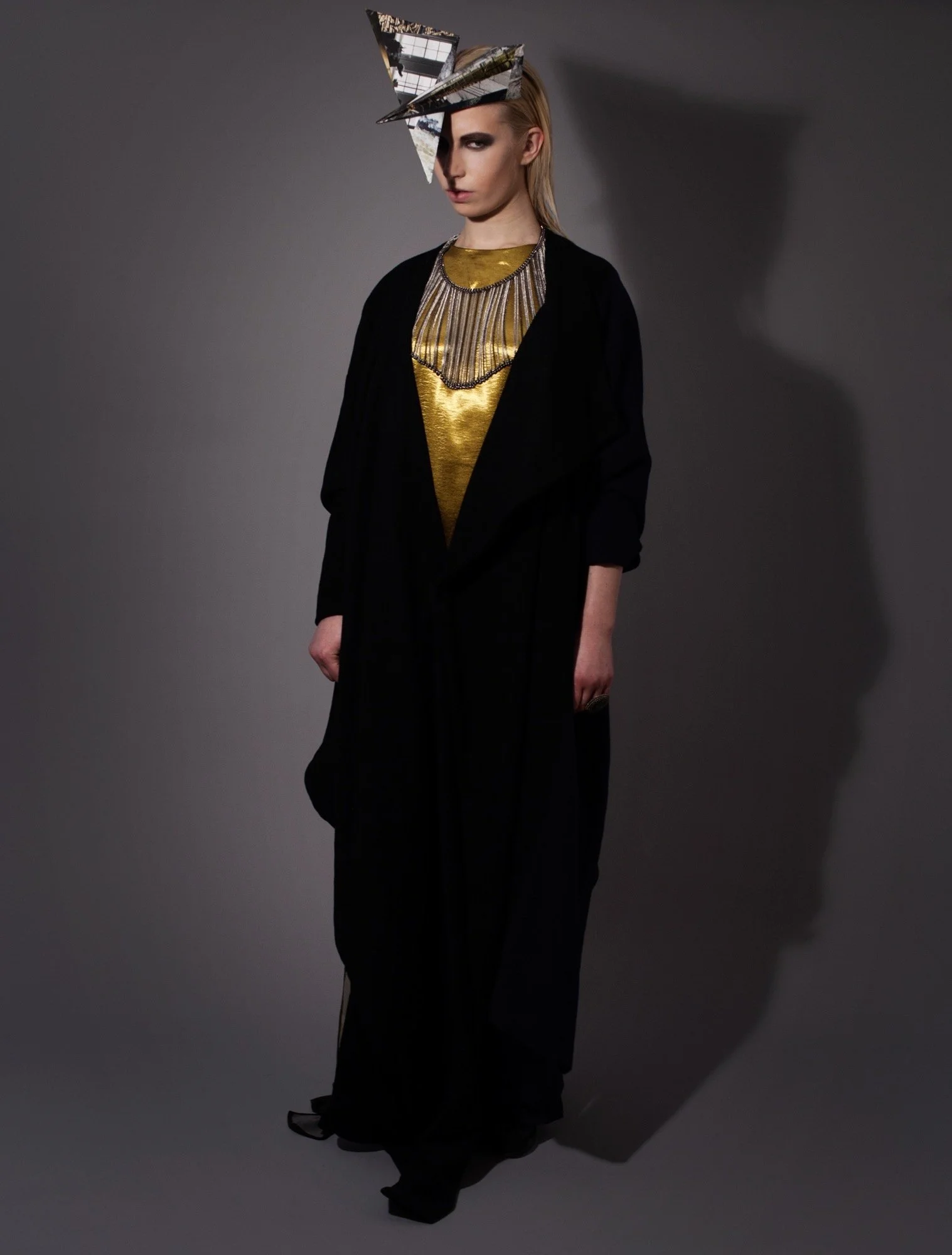 Prism headpiece, fashion project