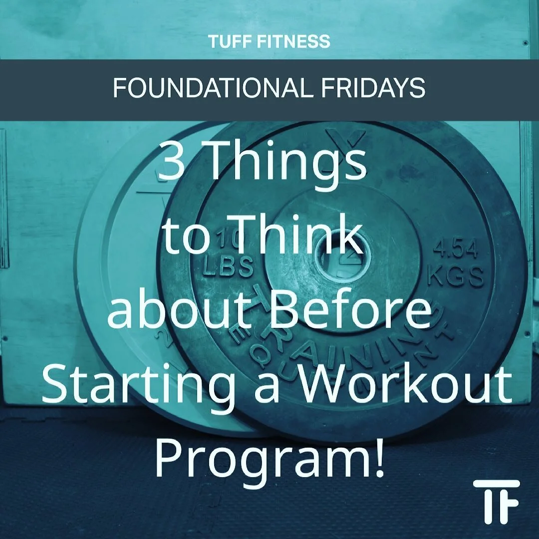 Happy Friday everyone welcome back to this weeks Foundational Fridays. This week we have 3 things to think about before starting a workout program. Think about these things and you will begin your journey more prepared than you have before.
1. How mu
