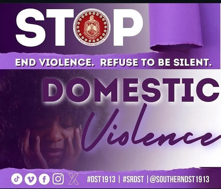 October is Domestic Violence Awareness Month
Support Survivors In Word & Action!💜
Georgia Coalition Against Domestic Violence and Social Action gcadv.org/economic-justice/ 
NATIONAL DOMESTIC VIOLENCE HOTLINE: 1-800-799-SAFE (7233)
GEORGIA STATEW