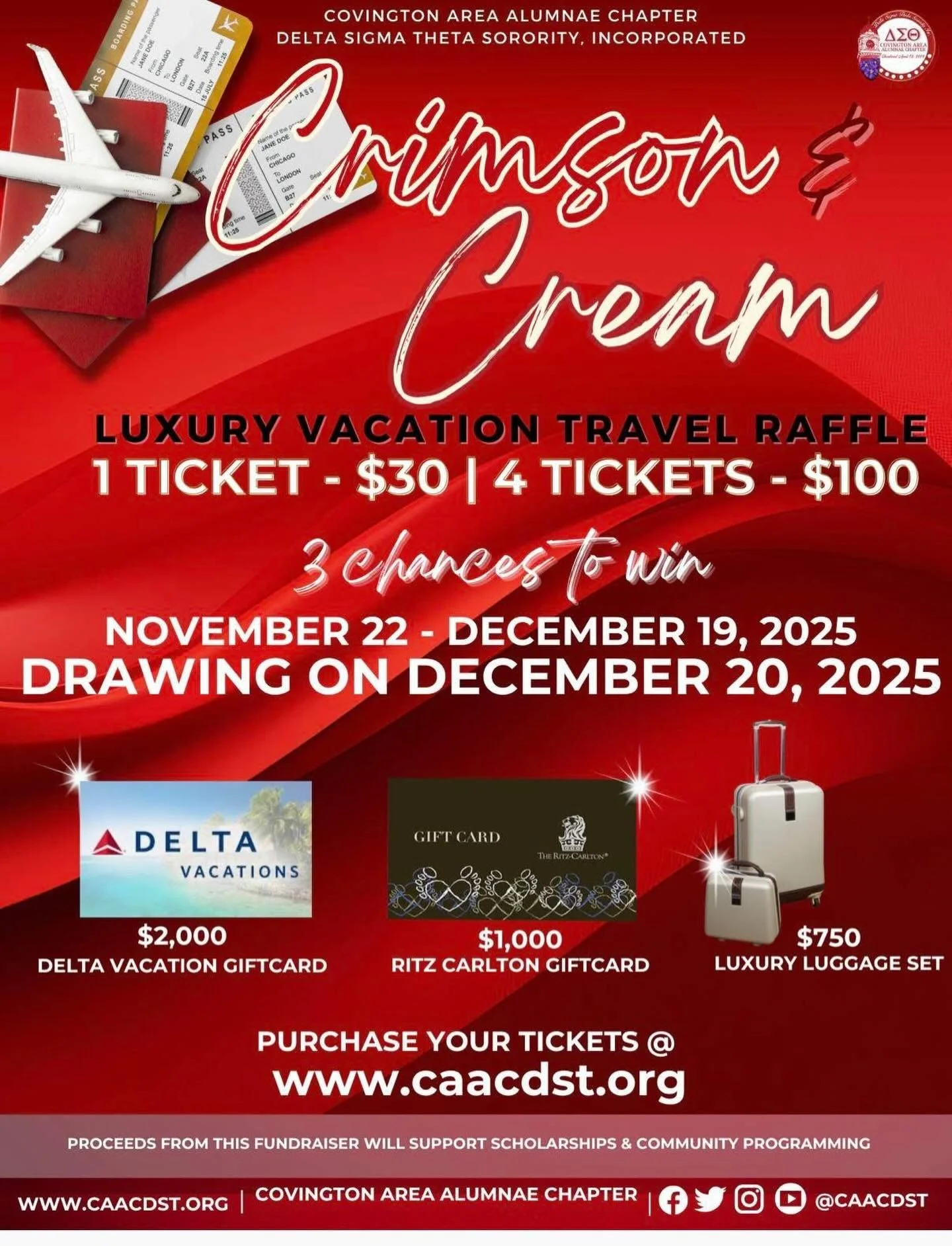 Have you grabbed your raffle ticket for a chance to win a Luxury Vacation Travel experience? 🌴✈️

If not, there&rsquo;s still time! Don&rsquo;t miss out on this amazing opportunity to relax, recharge, and travel in style.

Click the link in the comm