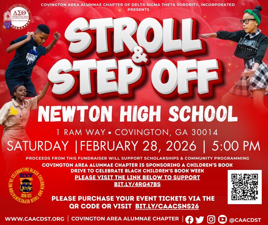 We&rsquo;re strolling, stepping AND pouring into our future !  As part of our Stroll and Step Off we are collecting donations to celebrate Black Children&rsquo;s Book Week! This initiative  helps put powerful stories into the hands of our children. J