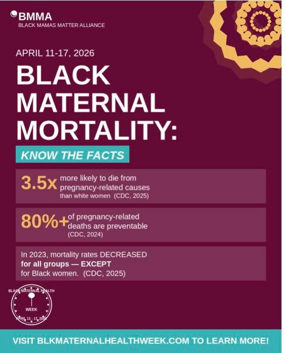 Did you know that Black women are 3.5x more likely to die from pregnancy-related causes than white women? 💔

This is not a coincidence &ndash; it is the result of decades of systemic racism, healthcare inequities, and the dismissal of Black women's 