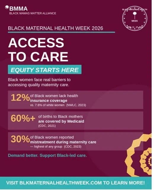 Access to quality care should not be determined by the color of your skin. But for Black Mamas, too often &ndash; it is. 🏥

This #BMHW26, the Physical and Mental Health Committee of the Covington Area Alumnae Chapter of Delta Sigma Theta Sorority, I