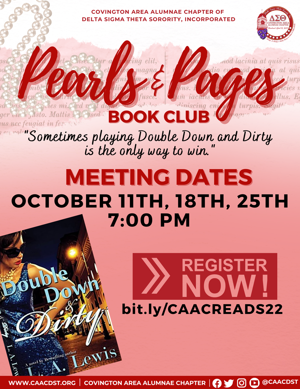 Pearls & Pages Book Club — Covington Area Alumnae Chapter of Delta Sigma  Theta Sorority, Inc.