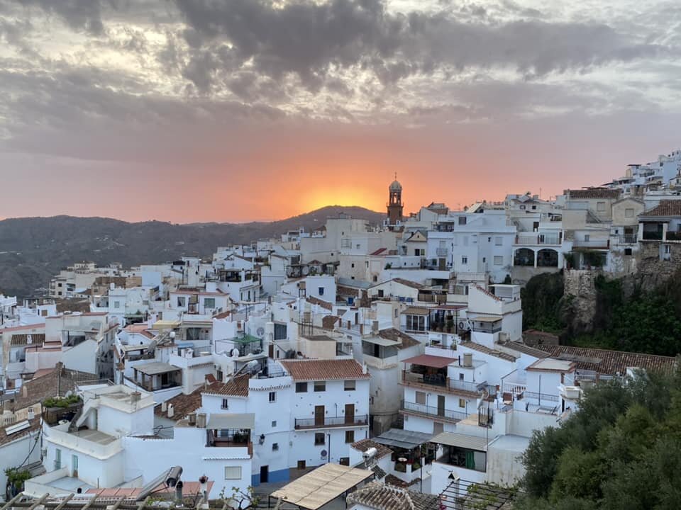 Sunset Competa. Can&rsquo;t wait to teach here in May! It&rsquo;s endlessly inspiring. 💃💚💃💚