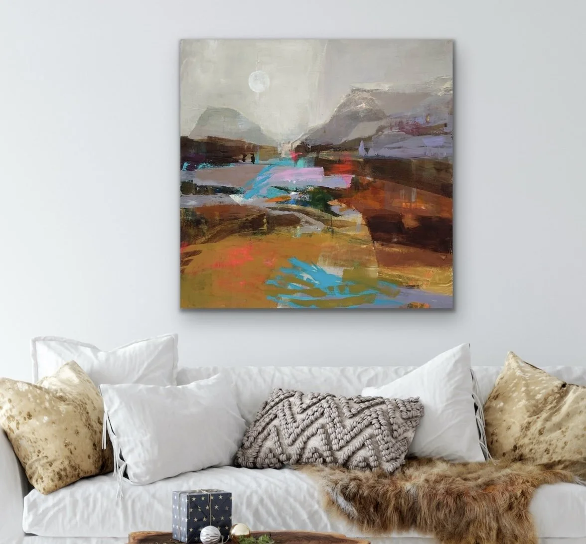 "Lovers Rock' Acrylic on canvas. 100x100 cm.