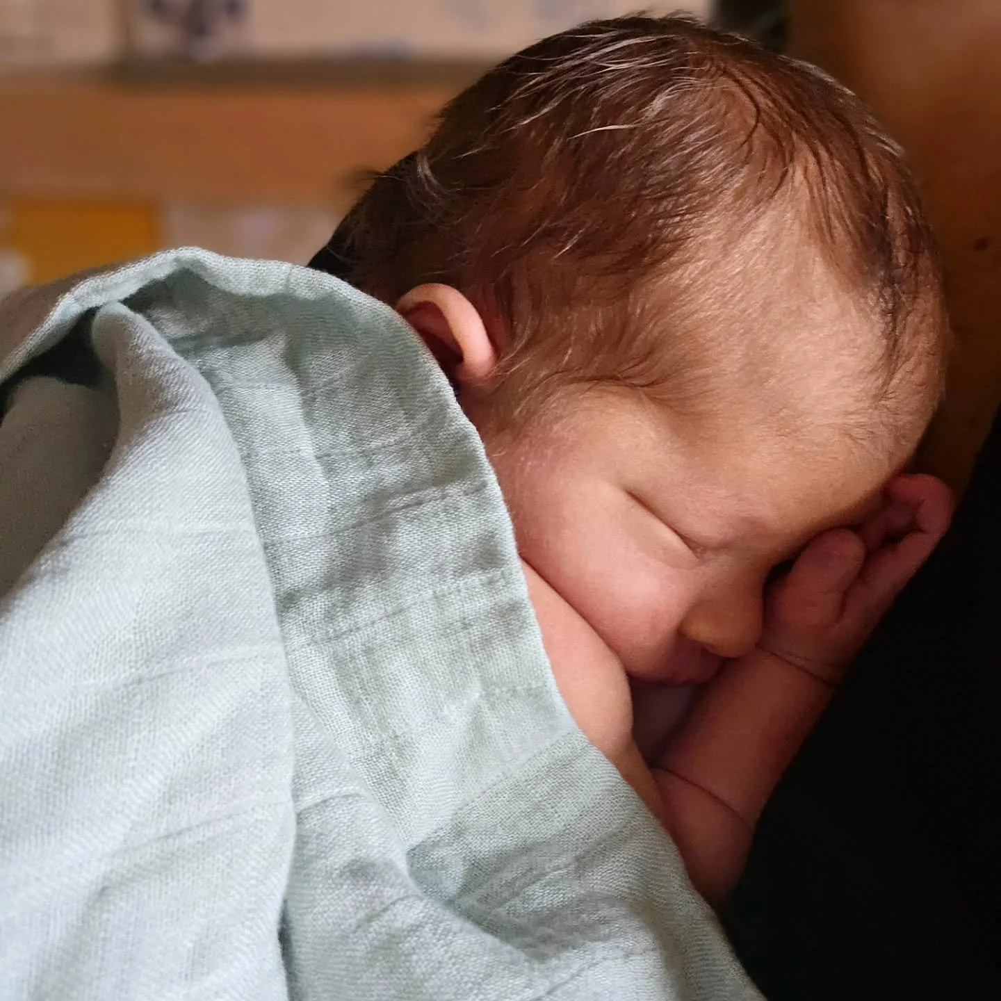 Introducing Antoni Alan Scales, born September 25th 2025, eyes open and greeting the world with his voice.