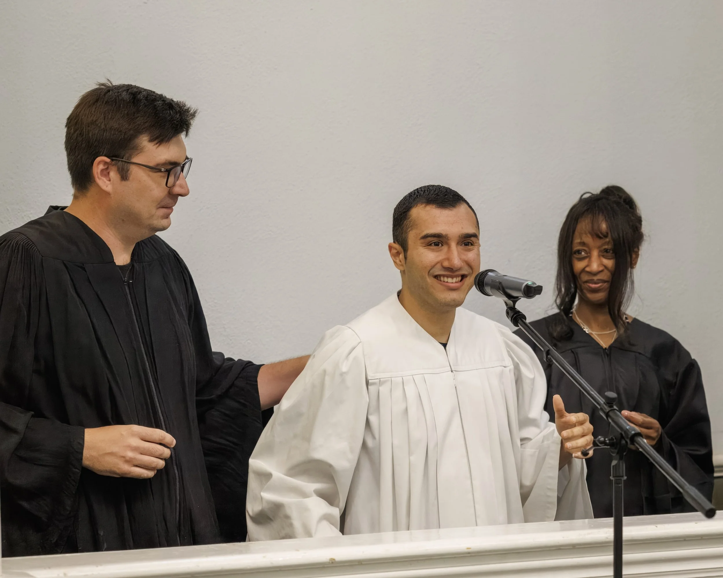 Buried with Christ in baptism; raised to walk in newness of life! 

We celebrate with the three who publicly declared that they are following Jesus this weekend. 

📷: Myrna Malkin