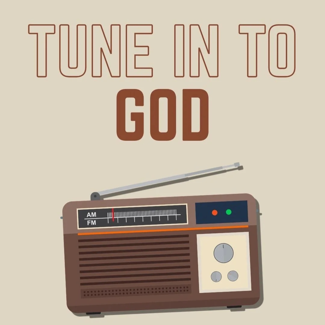 On Sunday, Pastor Evan challenged us with three simple practices to help us tune in to God.