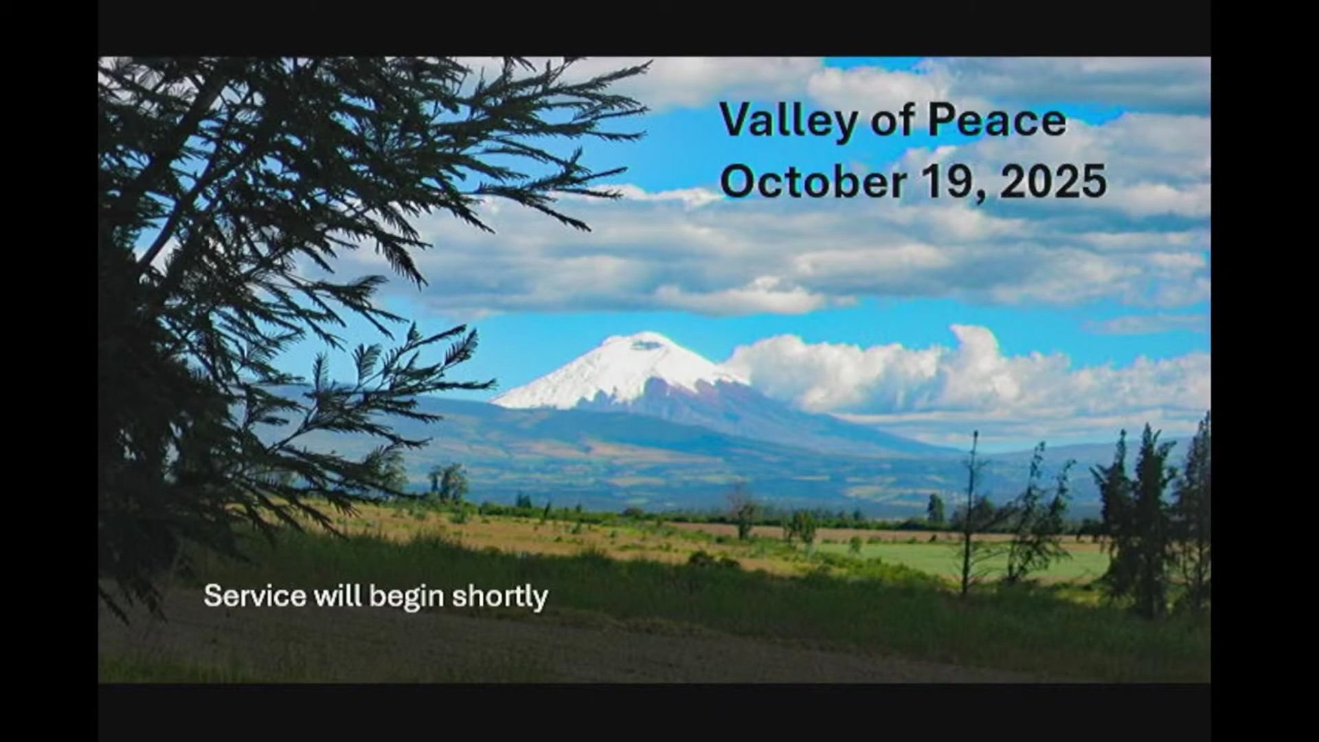 Worship Service, October 19, 2025