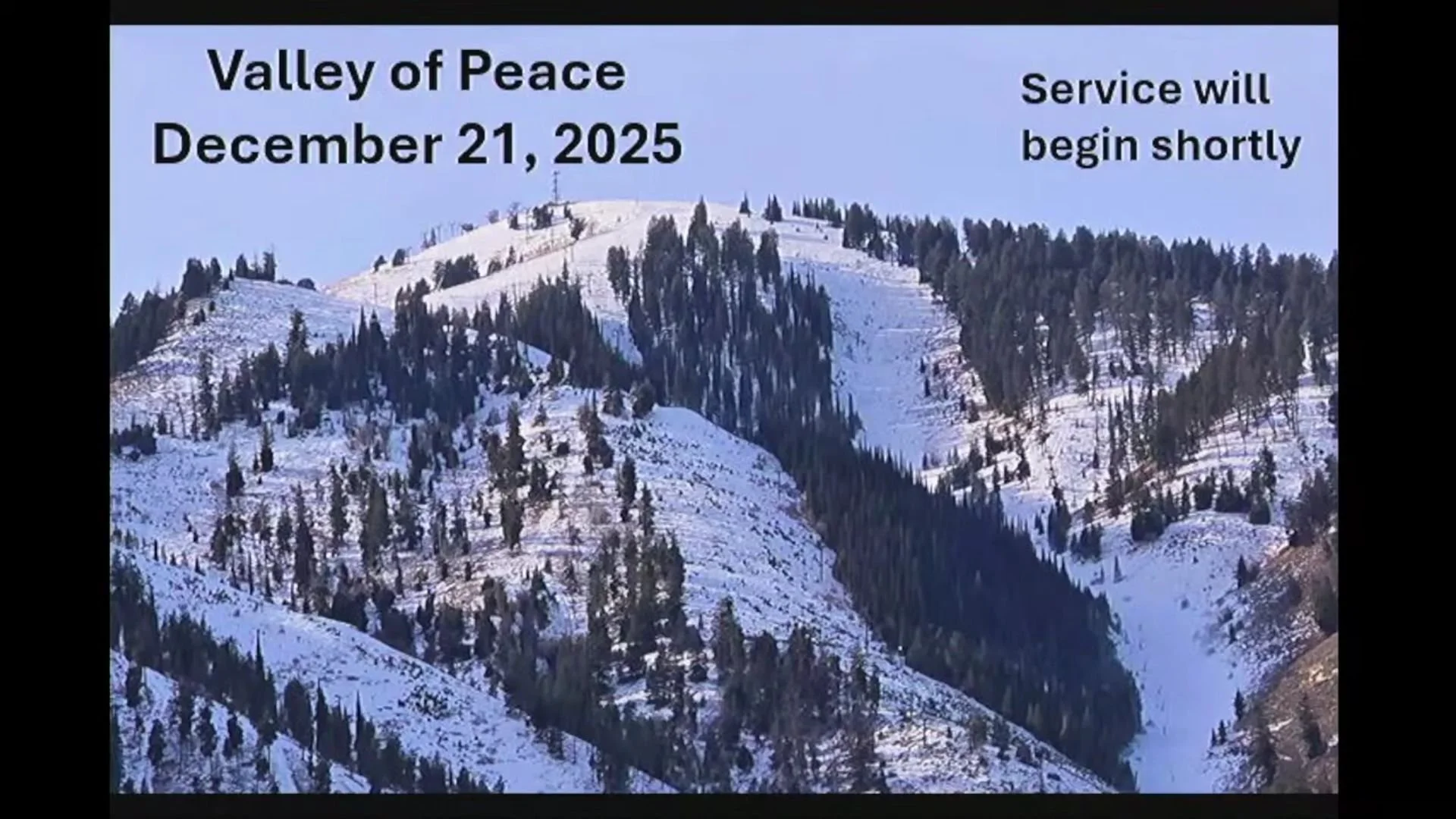 Worship Service, December 21, 2025