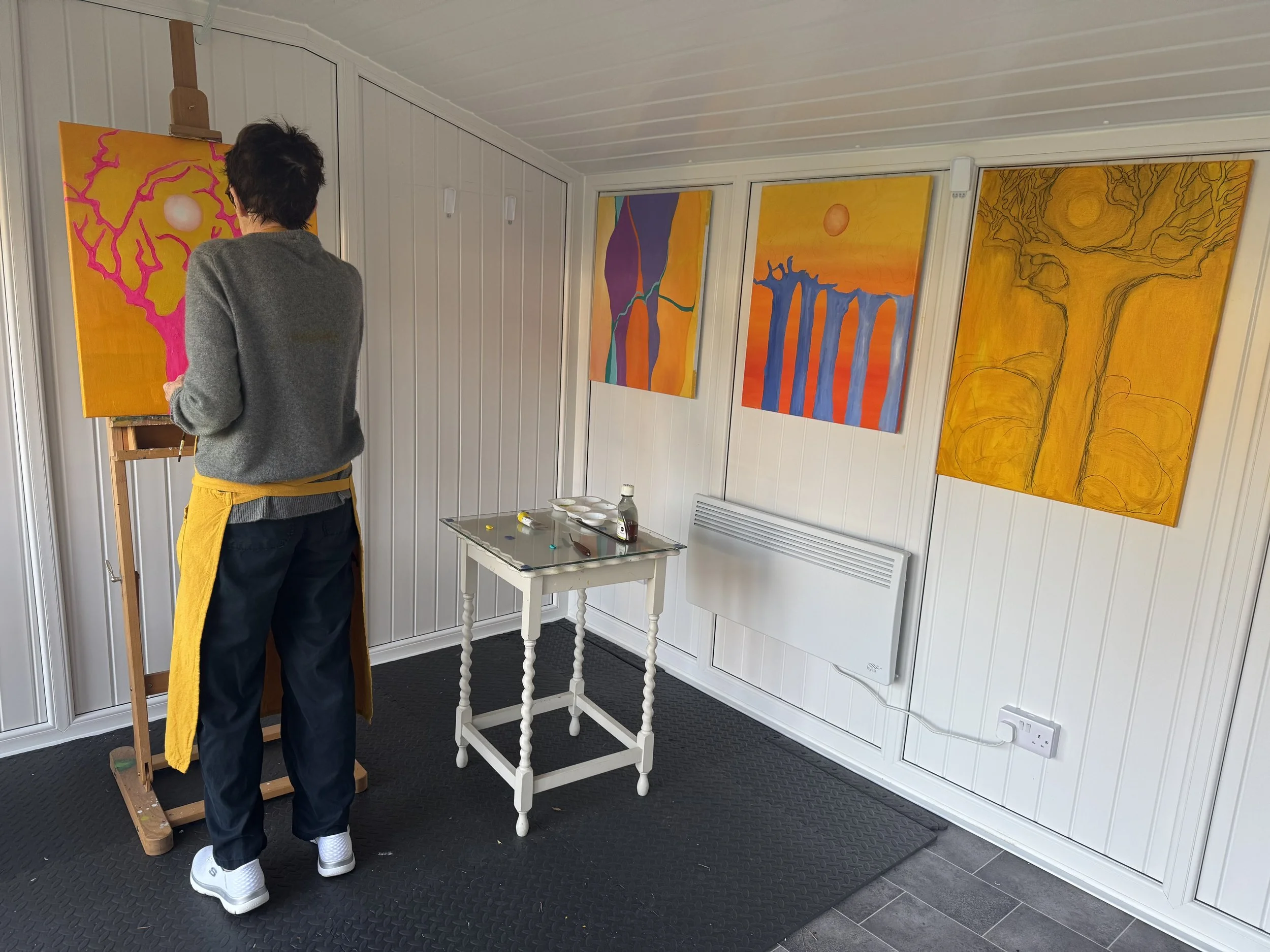 Back in the studio getting on with my new work