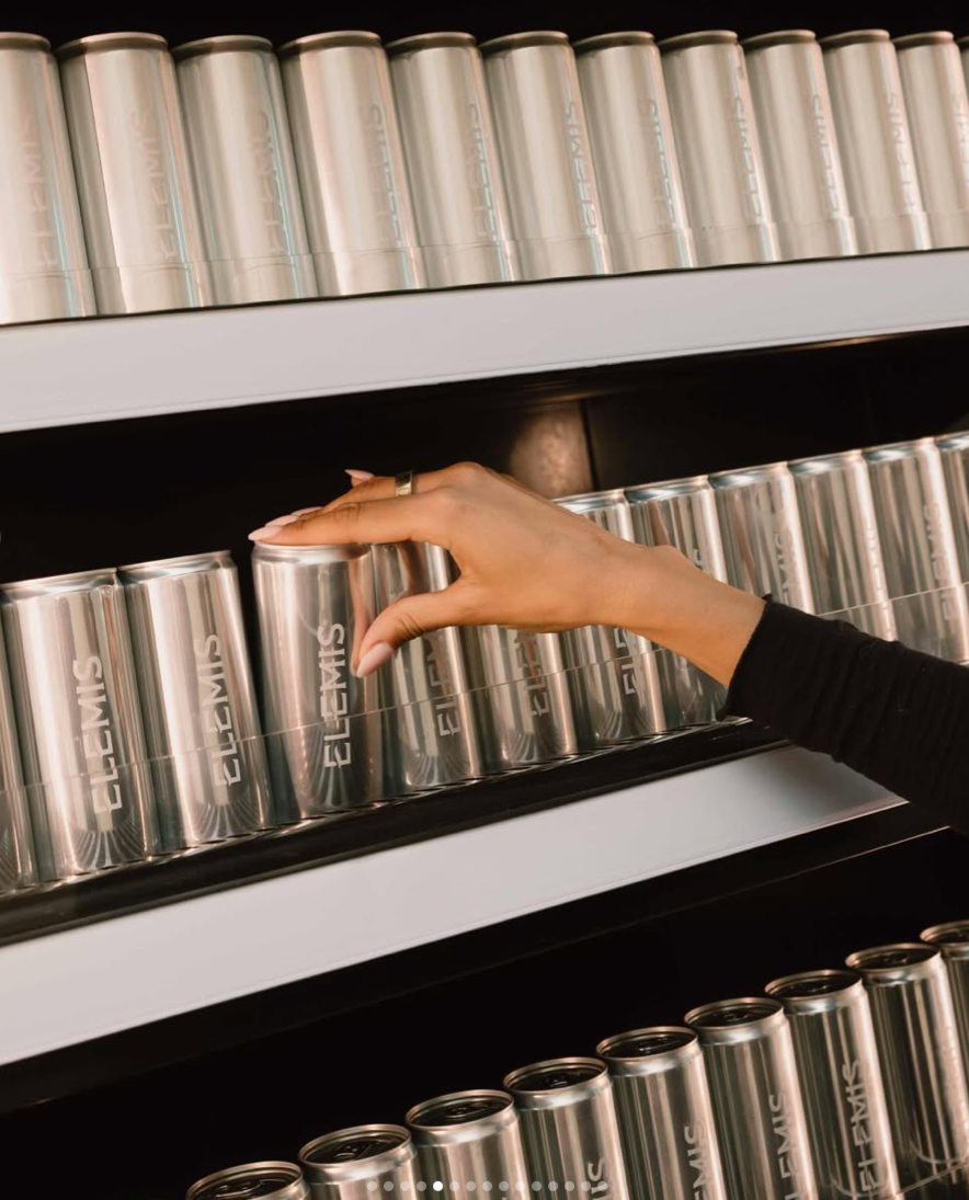 Laser Engrved water cans for Elemis