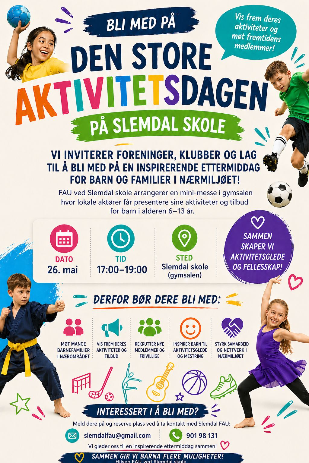 Møt Sakura karate på den store aktivitetsdagen på Slemdal skole 26. mai 2026