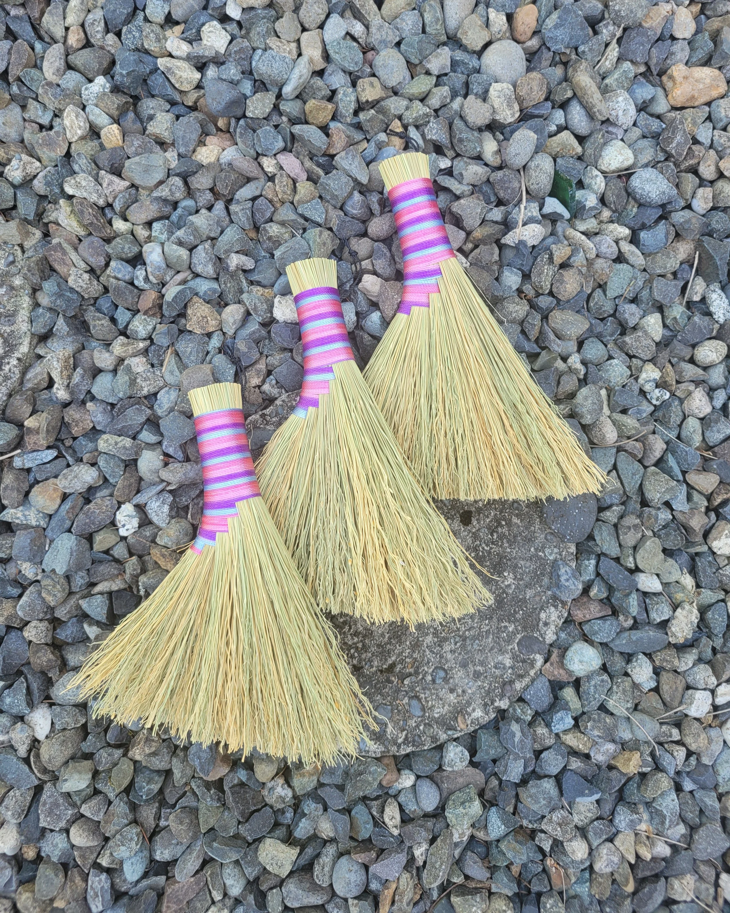 Homemade broom for craft Healing and clearing energy blocks