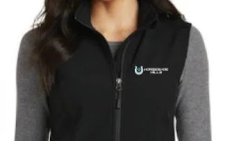 Vest with embroidered logo