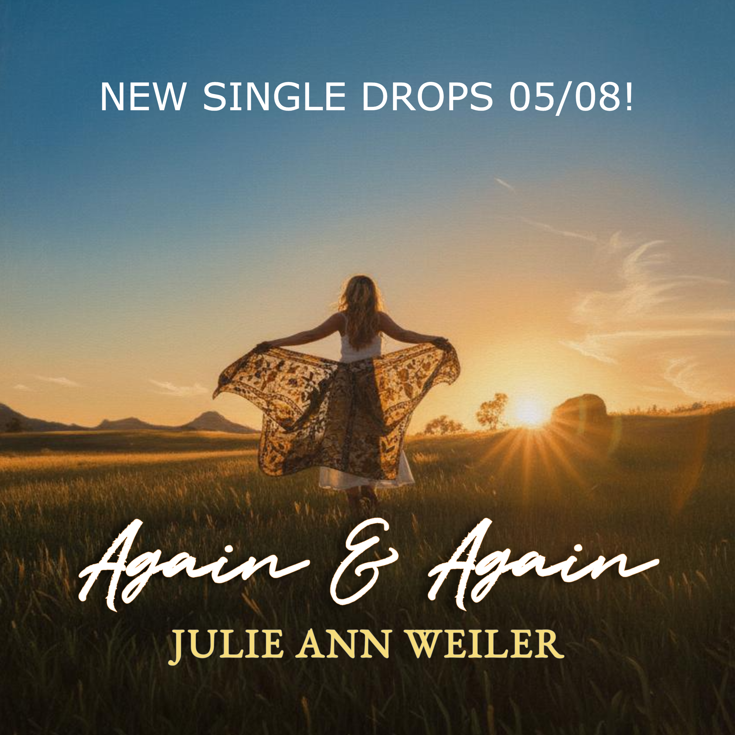 Julie Ann Weiler's new single "Again & Again" drops 05/08/26!