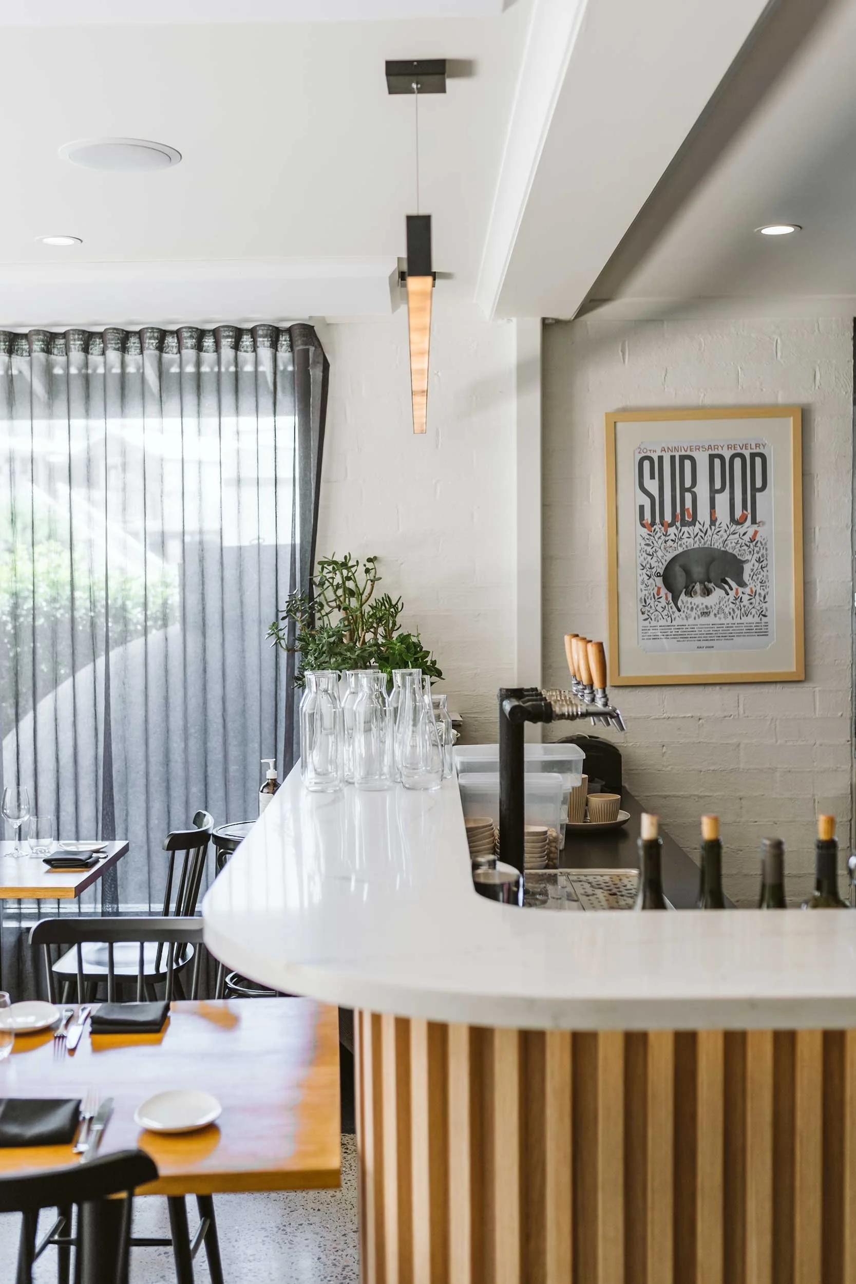 Bar area Small Town Bistro, Milton