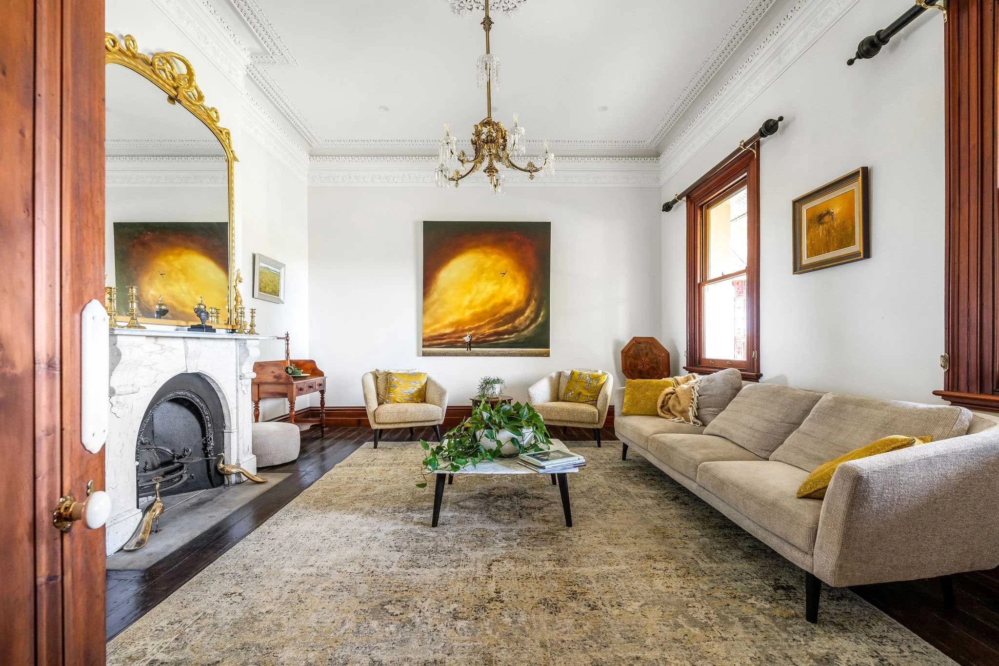 Interior of the Mount Airlie House, Milton heritage restoration by New View Building Solutions