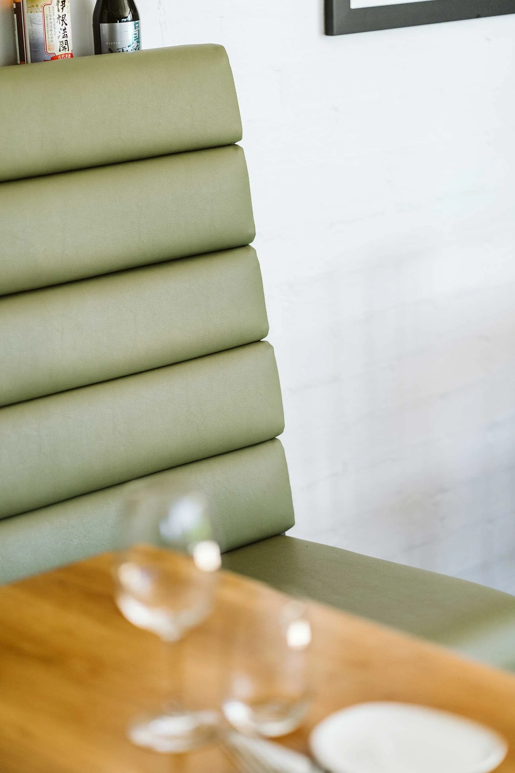 Seat detail Small Town Bistro, Milton