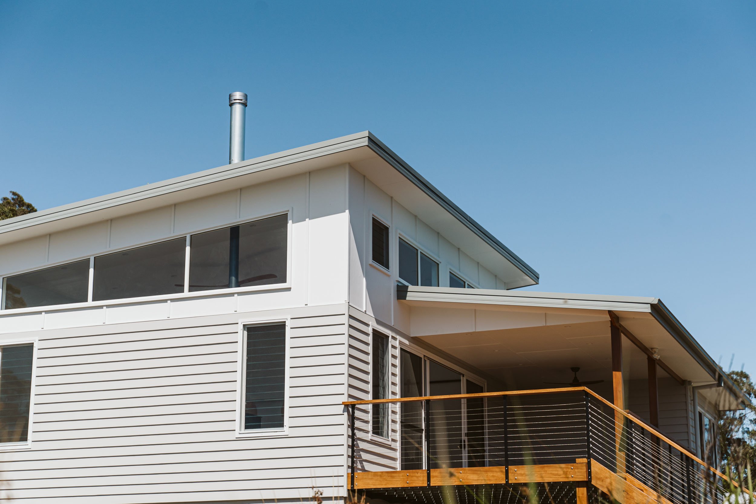 Exterior of the Manyana custom home build by New View Building Solutions