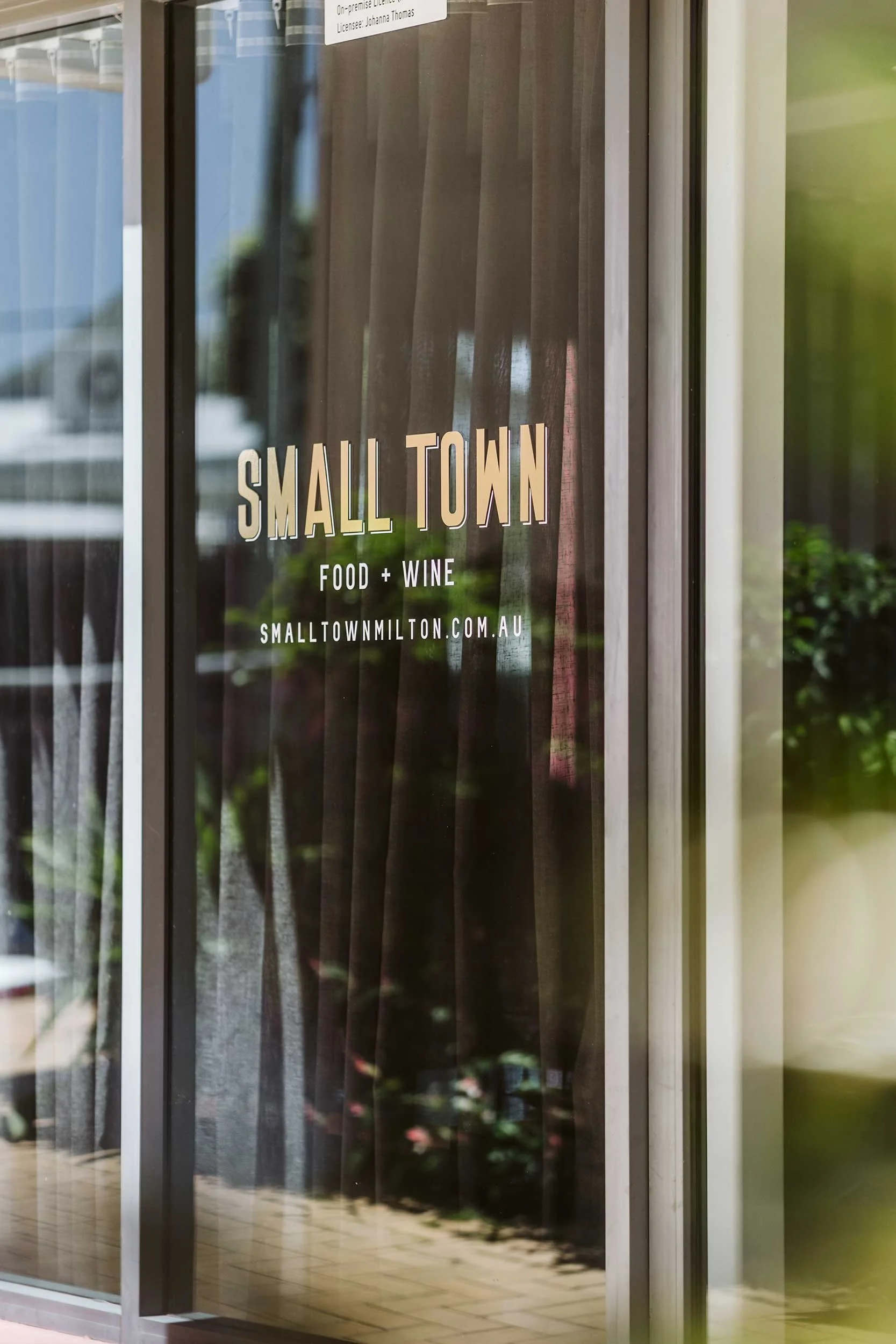 Exterior of Small Town Bistro, Milton