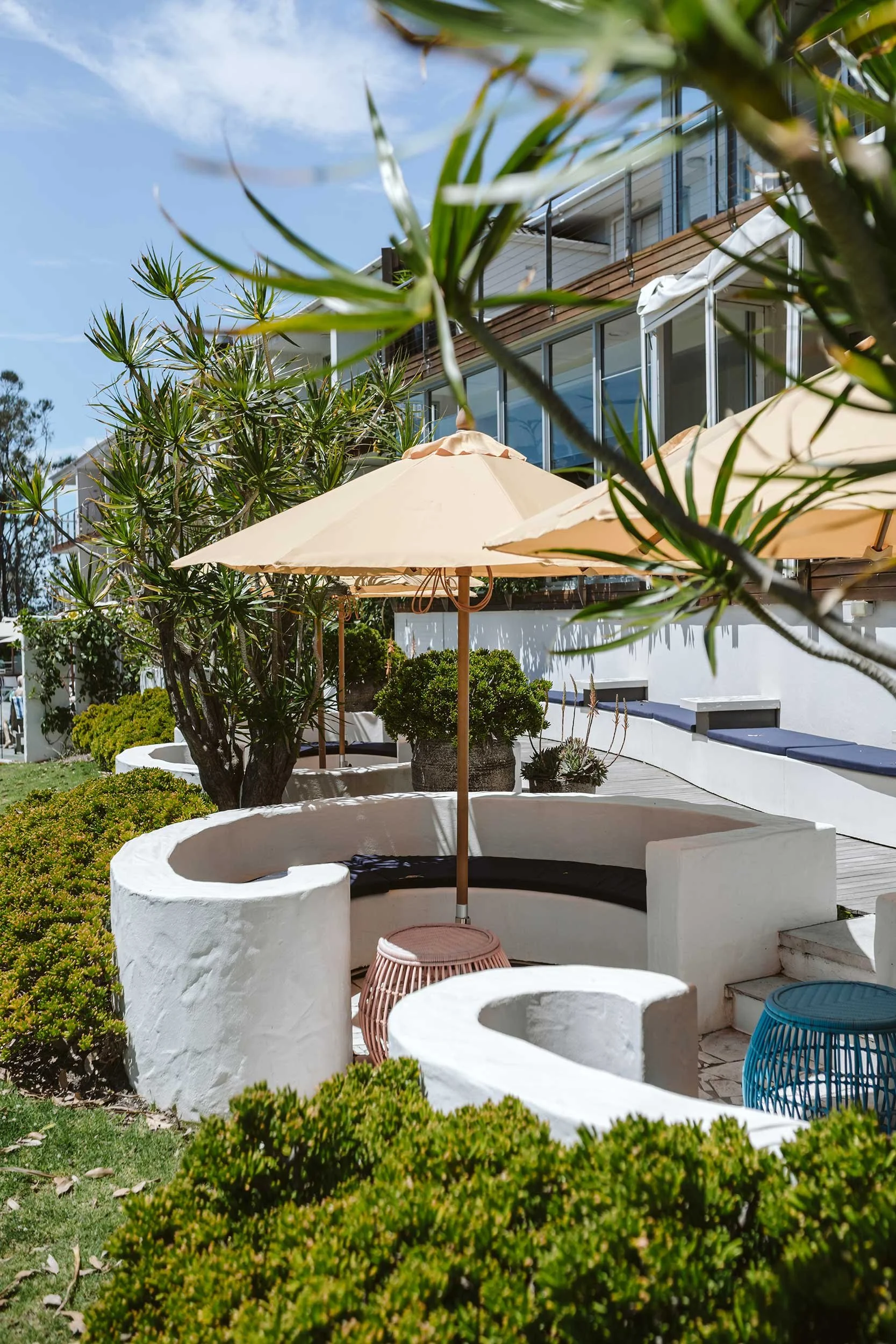 Concrete pod construction at Bannisters Hotel Mollymook