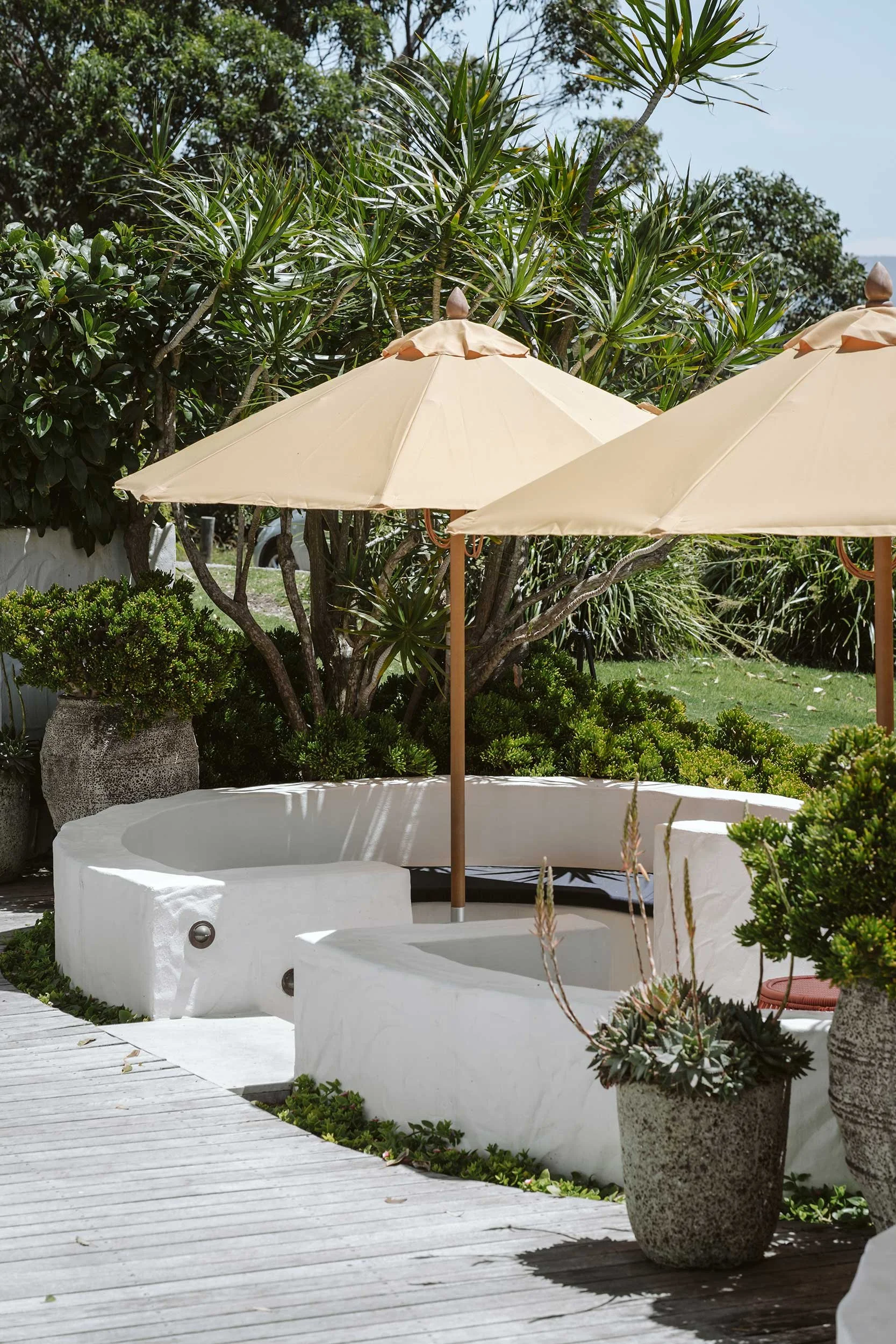 Concrete pod construction at Bannisters Hotel Mollymook