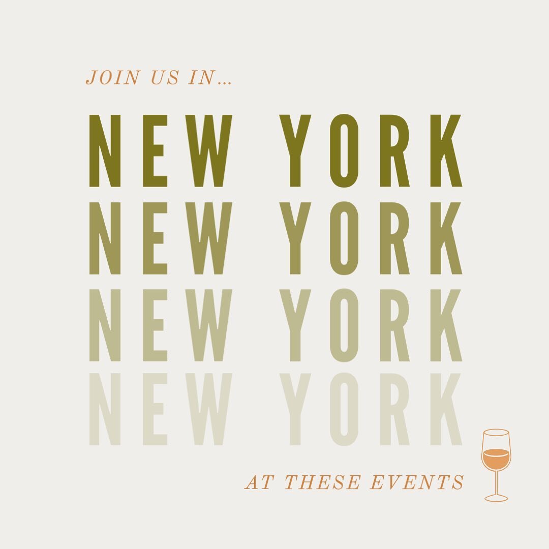 In a few days, we will be in NYC for a jampacked week of events and educational tastings with @polanerselections 
There is still an opportunity to join us at these 2 events and hope to see you! 🌁✈️🗽