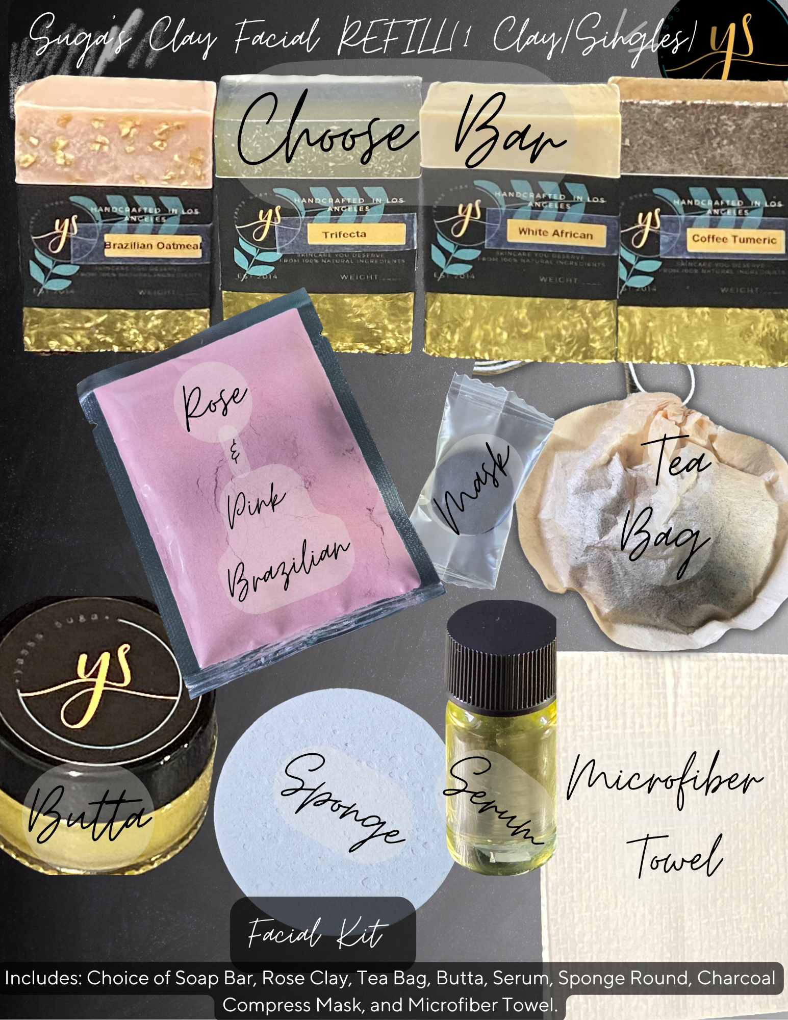 Suga’s Clay Facial REFILL Rose(1 ClaySingles).png