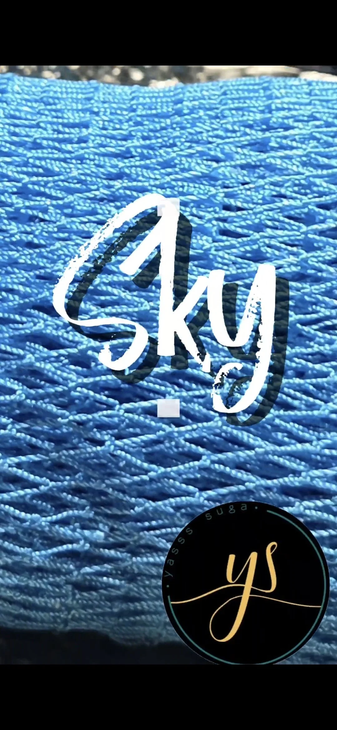 Sky- Authentic African Exfoliating Net Bath Sponge 45" (Light Blue)