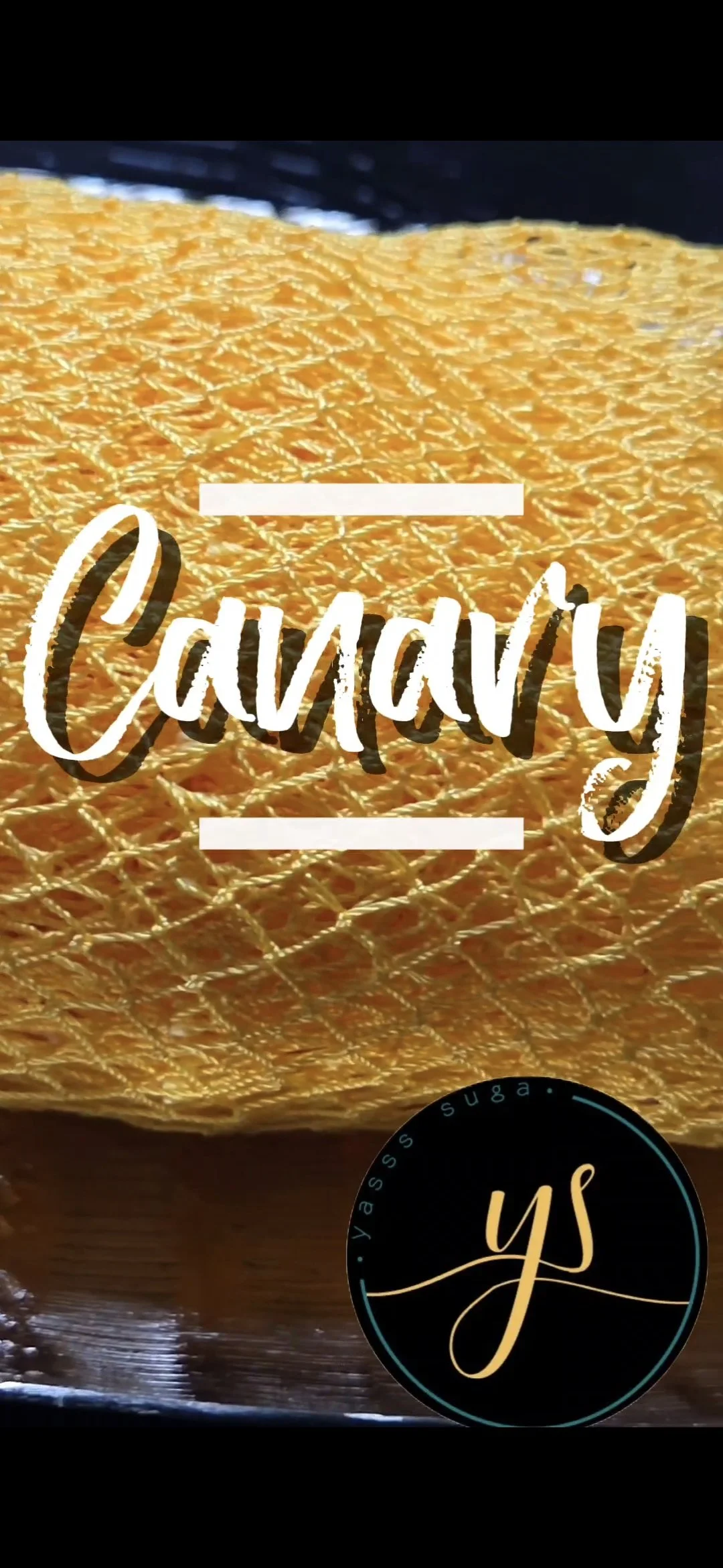 Canary- Authentic African Exfoliating Net Bath Sponge 45" (Yellow)