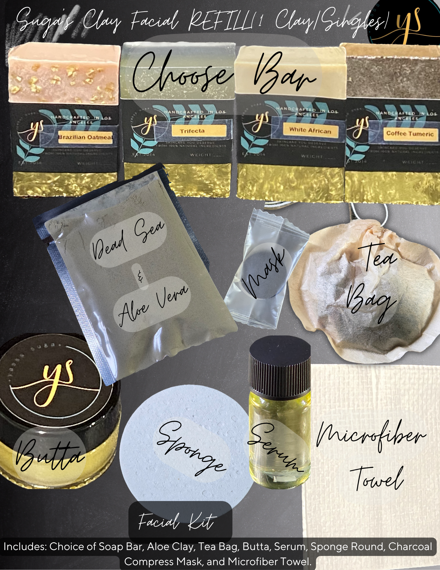 Suga’s Clay Facial REFILL Aloe (1 ClaySingles).png