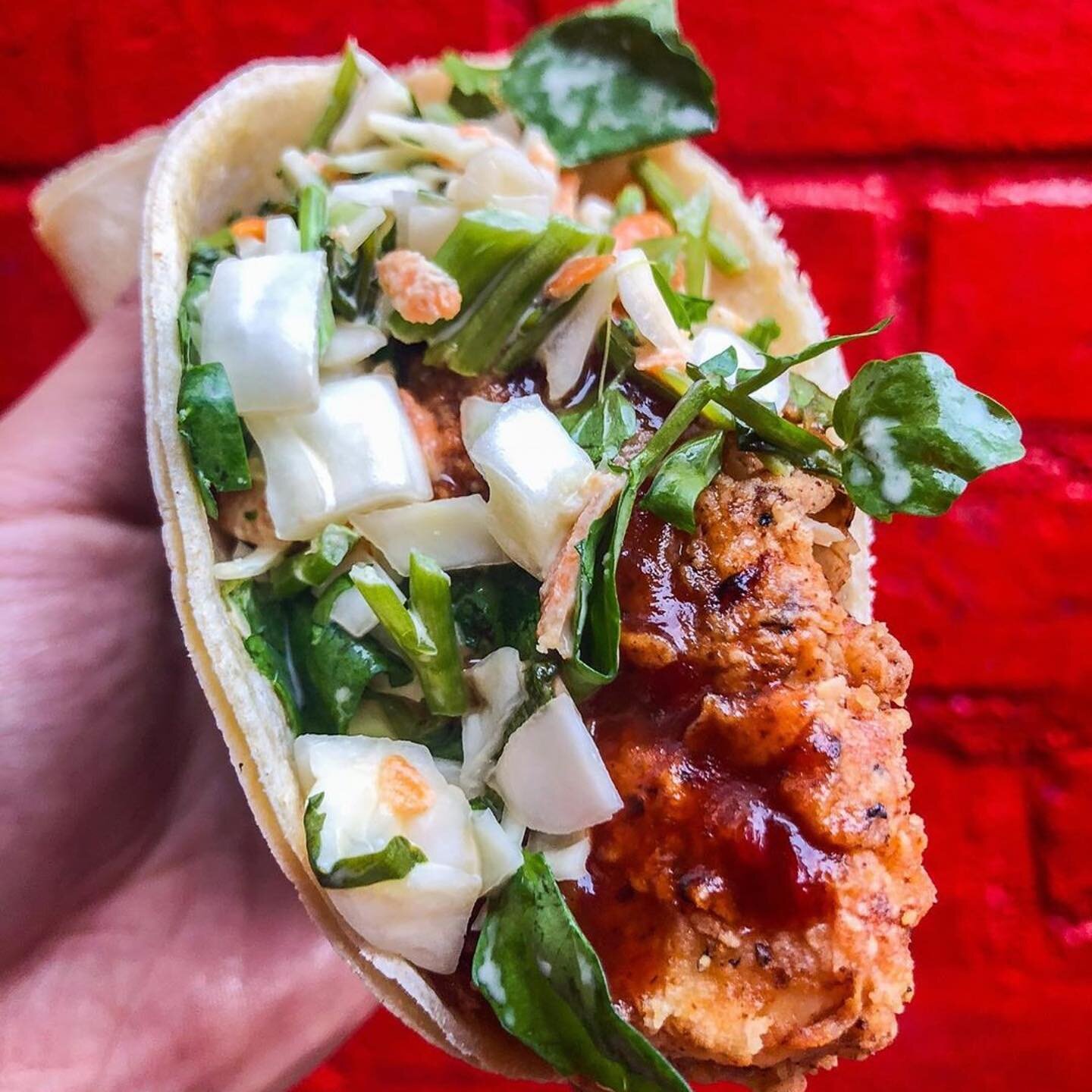 #Repost @tikitacodc with @make_repost
・・・
Two worlds collide: fried chicken 🍗 , meet the taco 🌮 . No, this is not a prank. Yes, you need to get it ASAP! Thank us when you get here 😉