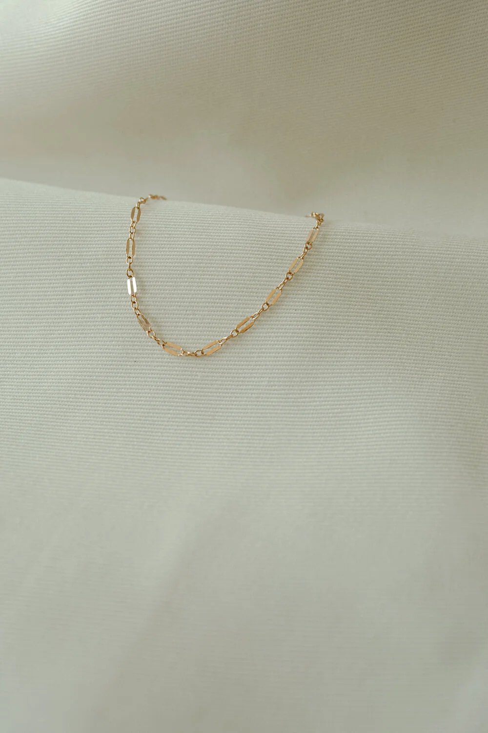 Luna Sequin Gold Chain Choker Necklace 