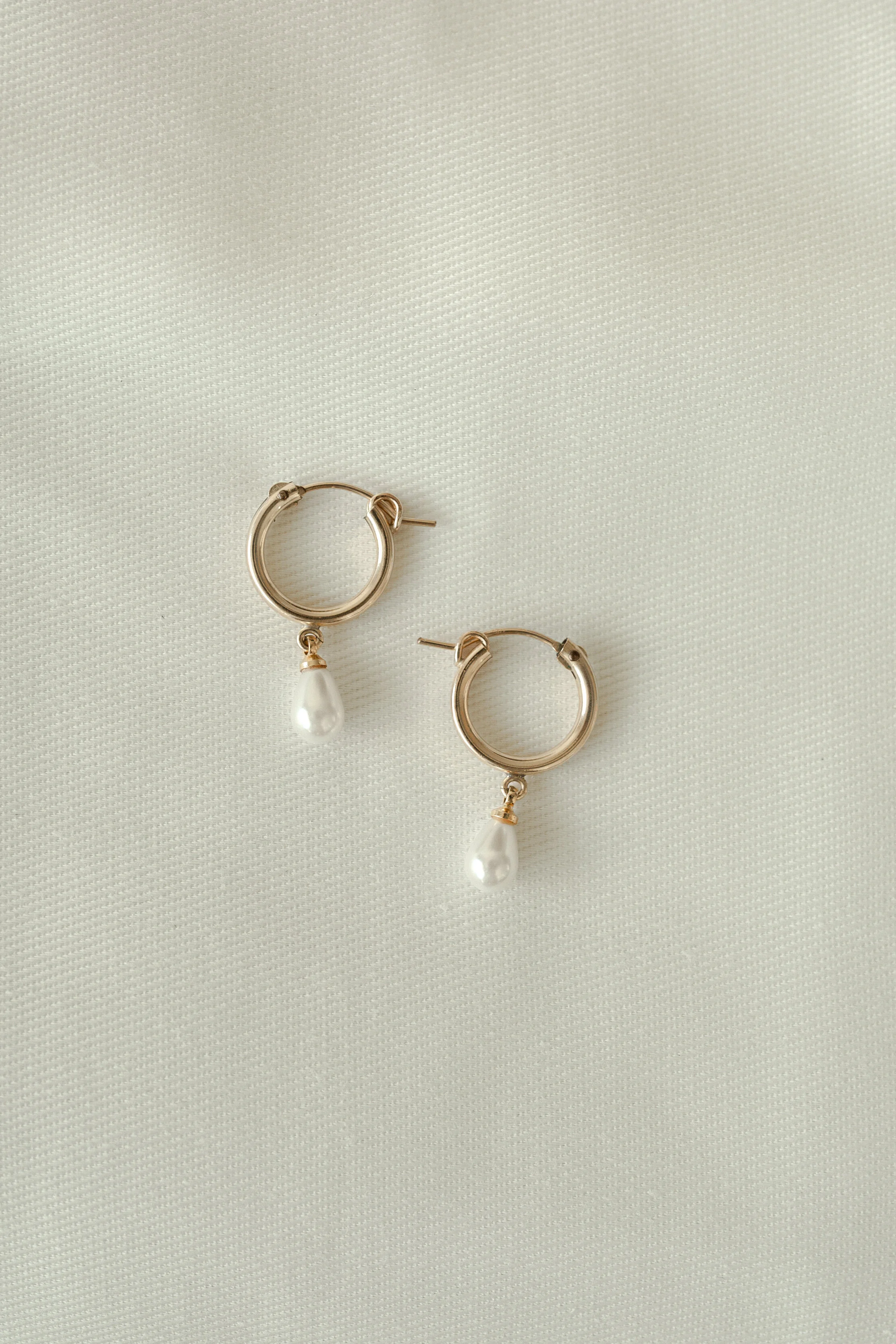 Pear Huggie Earrings