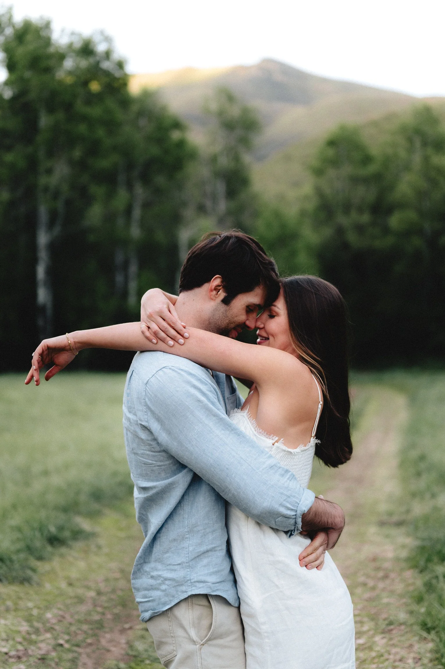 Couple's Engagement Session with Chocolate Lab Dog at Big Springs Park in Utah - Jordan Varela Photography (1).jpg