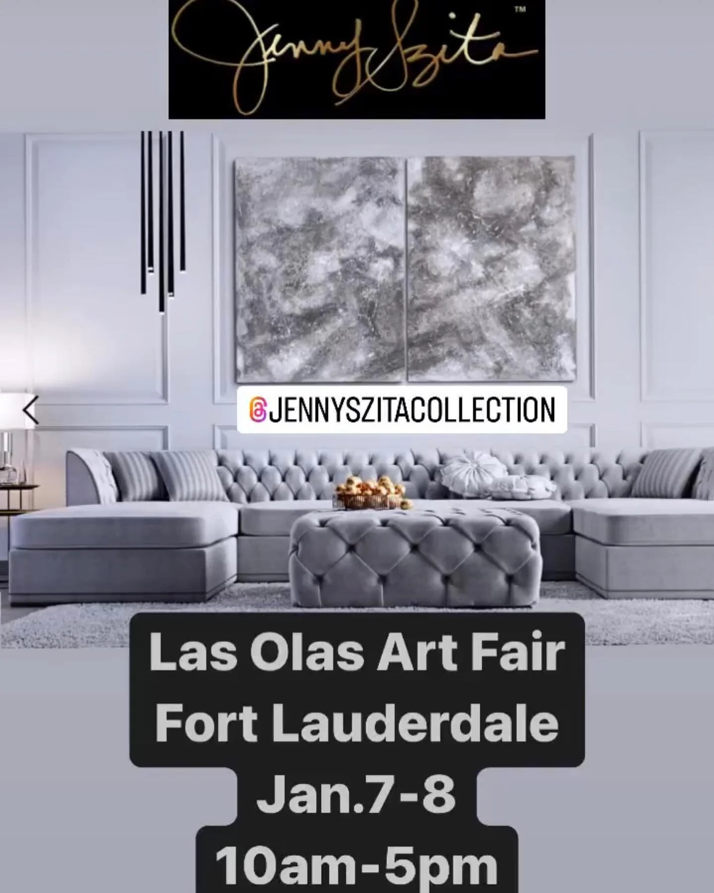 See you there! East Las Olas Blvd. in Fort Lauderdale

I will be located by Cafe Europa. 

#fortlauderdale #fortlauderdaleinteriordesigners #fortlauderdaleinteriordesign #lasolasartfair #lasolasboulevard #lasolasblvd #artmiami #artshows #artfestivals