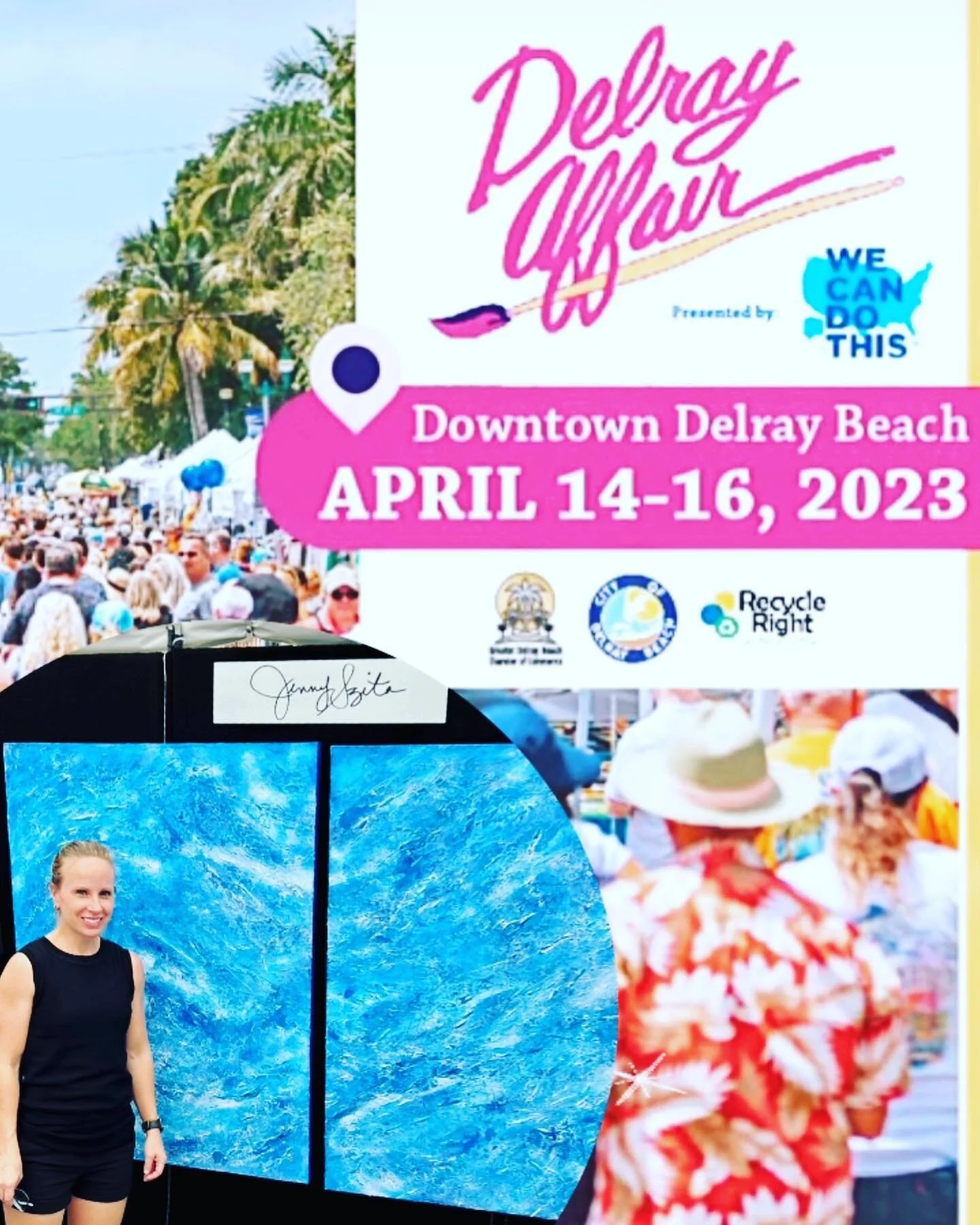 In one week, I will be at the 61st Annual Delray Affair!  I hope to see you there! 

#delray #delraybeach #delrayaffair #artshow #delraybeachfl #delraybeachlocals #delraybeachflorida #downtowndelray #downtowndelraybeach #delraymorninglive #delrayfood