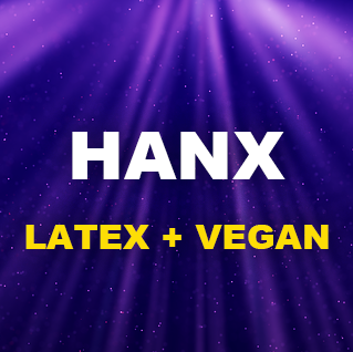 Hanx - (latex and vegan) 