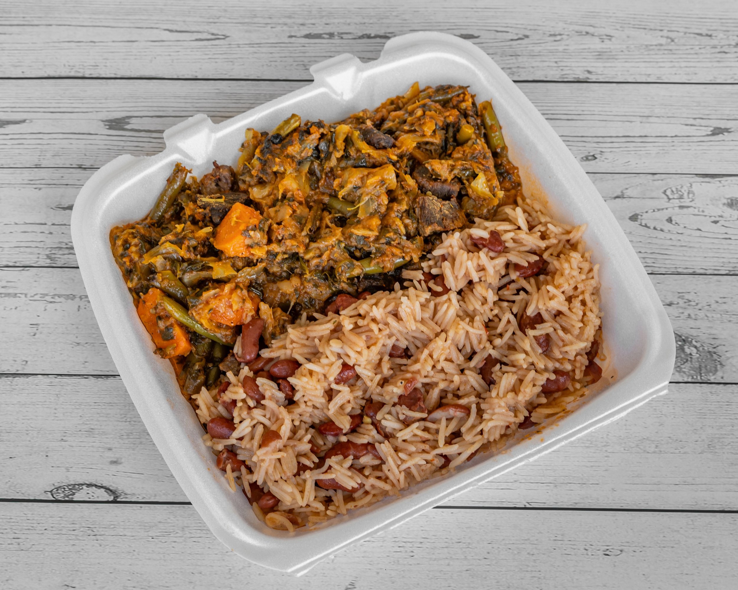 Legume [ak Bèf] — Bibi's Patties - Haitian Food